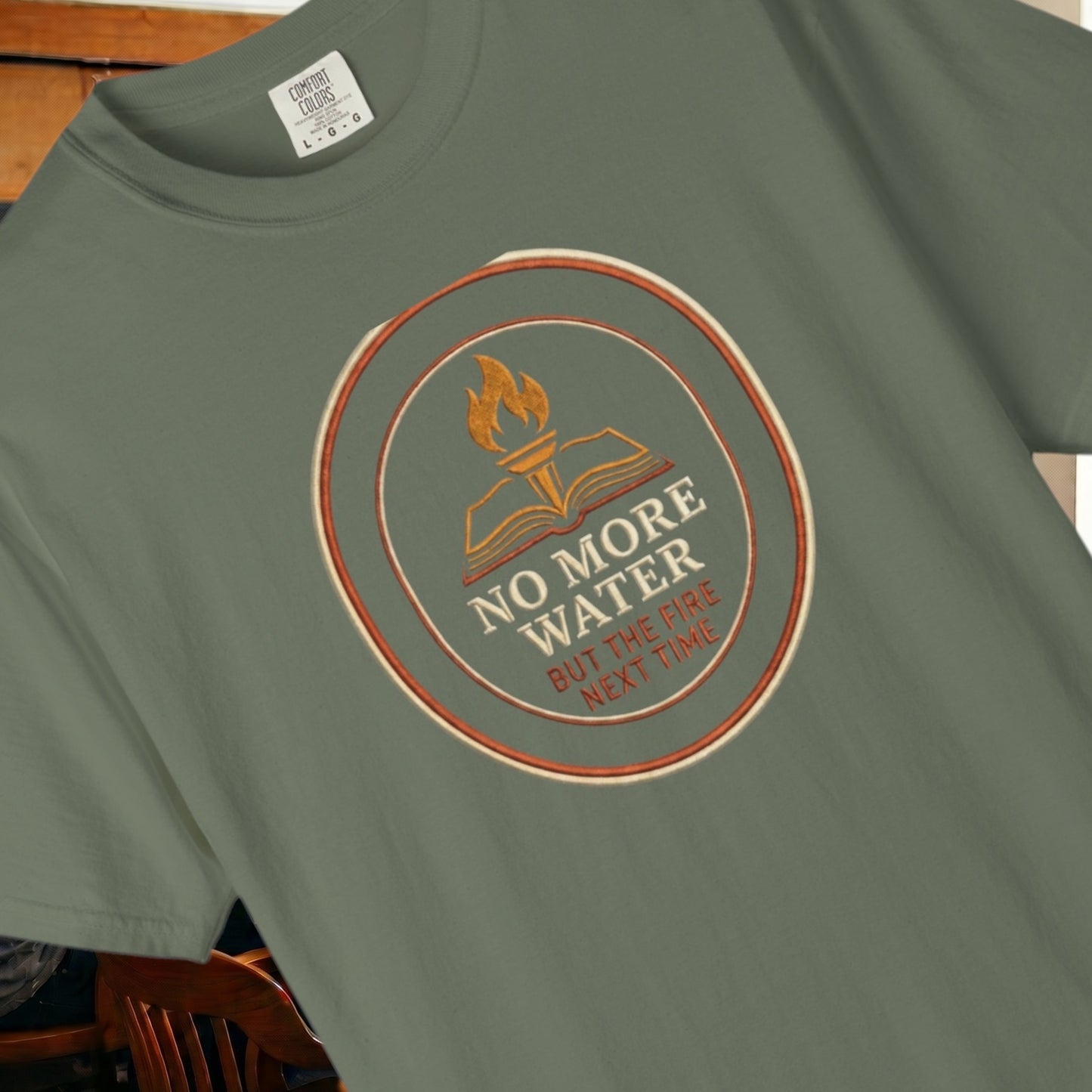 No More Water — But The Fire Next Time Literary Tee | Parnassus Collection