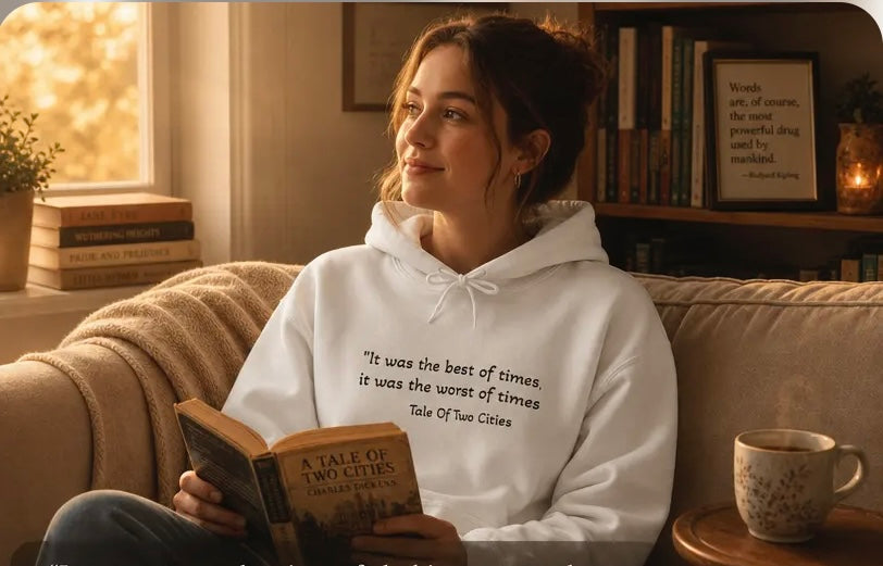 It Was the Best of Times — A Tale of Two Cities Literary Hoodie