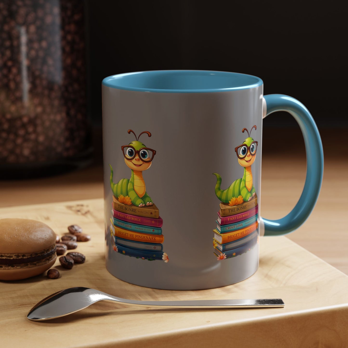 Bookworm on Books Wrap Mug (11 & 15oz) | Parnassus Collection