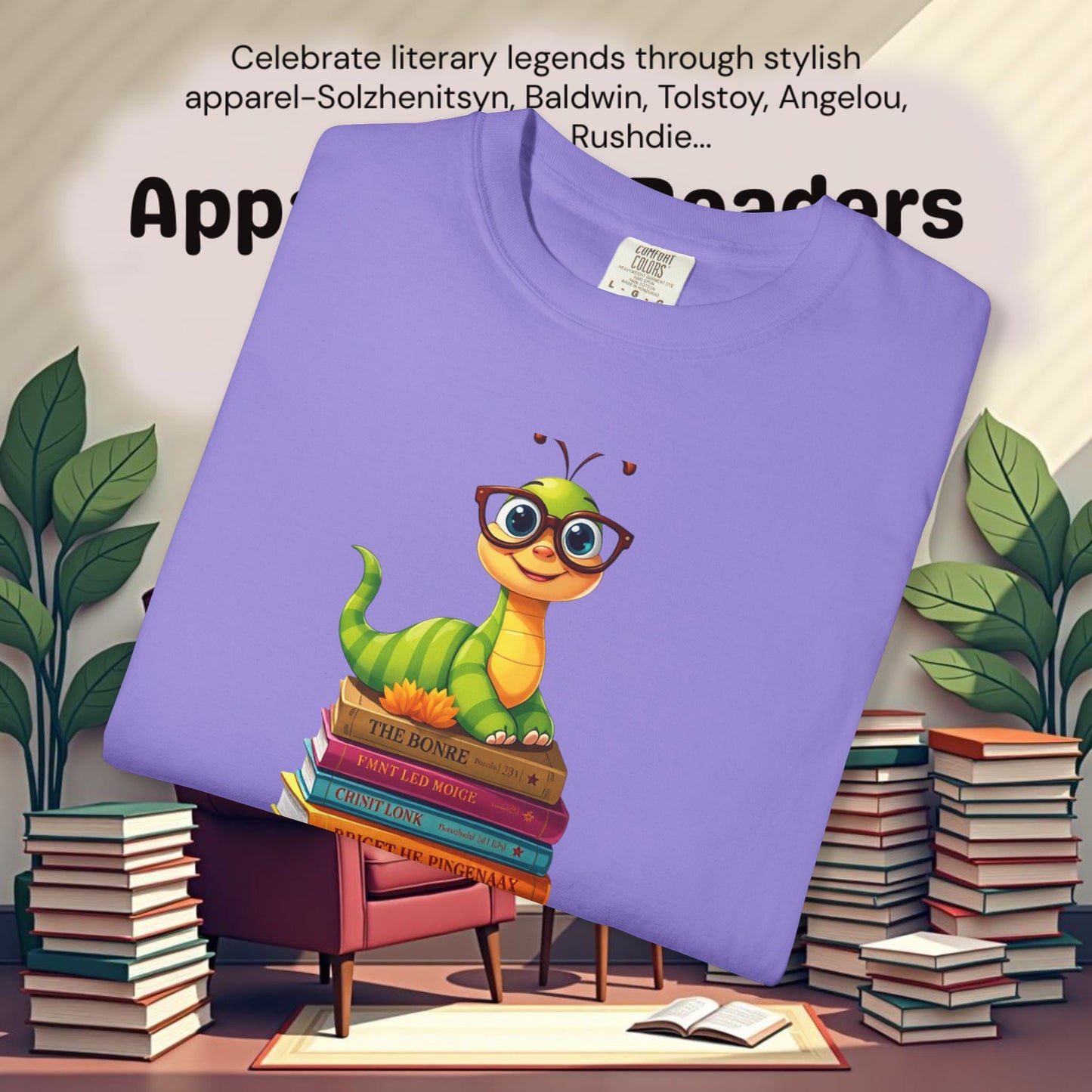Bookworm on Books Graphic Tee | Parnassus Collection