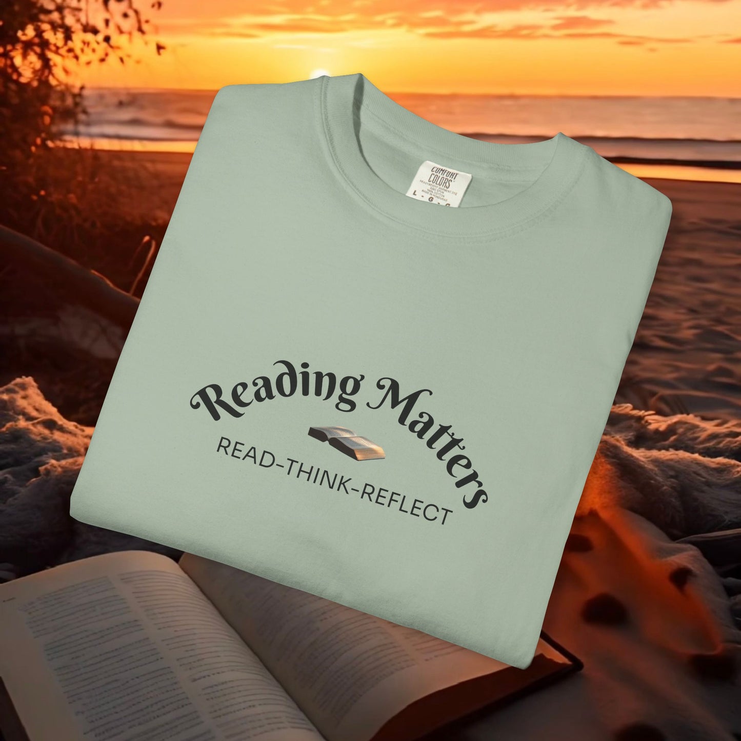 Reading Matters — Read. Think. Reflect. Literary Tee | Parnassus Collection