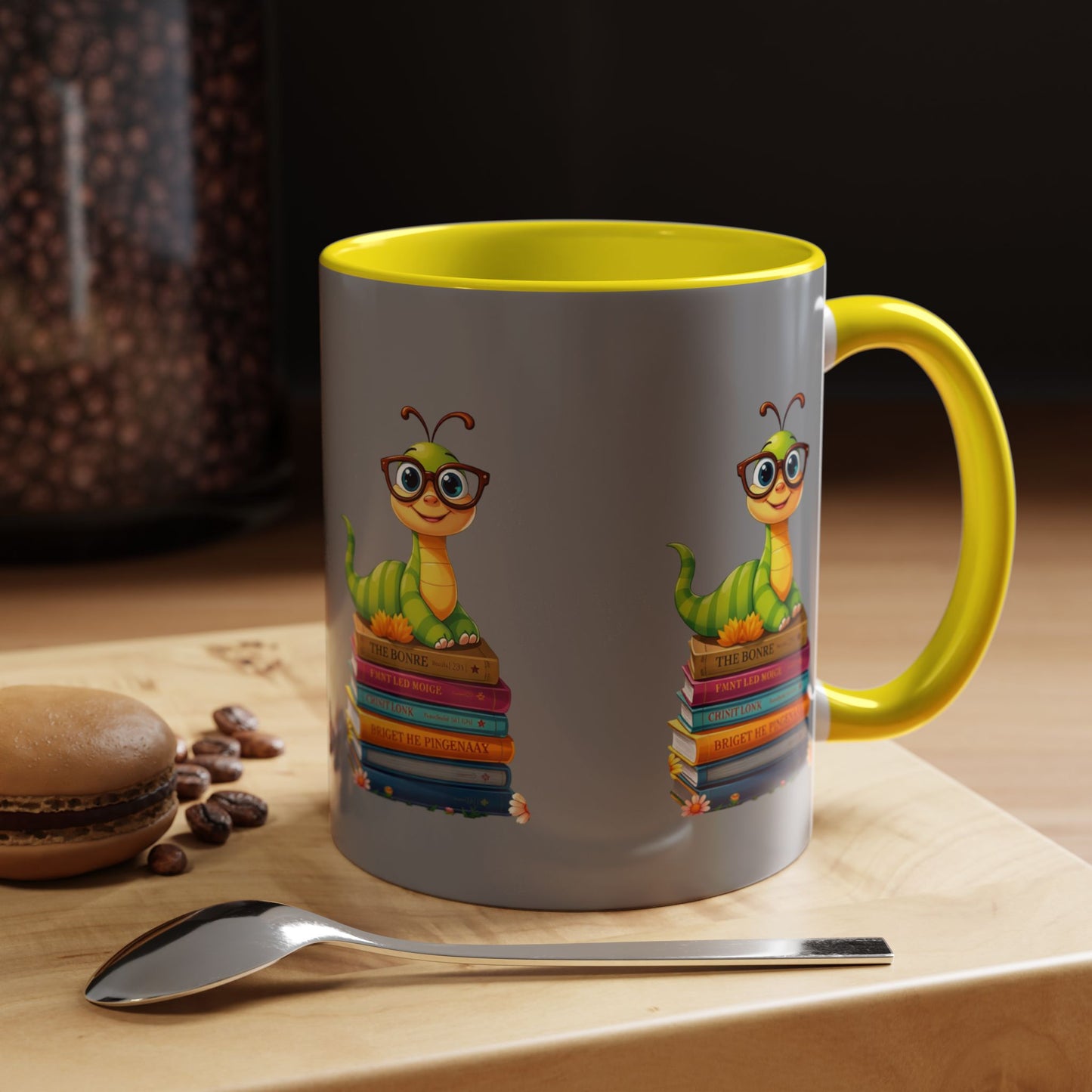 Bookworm on Books Wrap Mug (11 & 15oz) | Parnassus Collection
