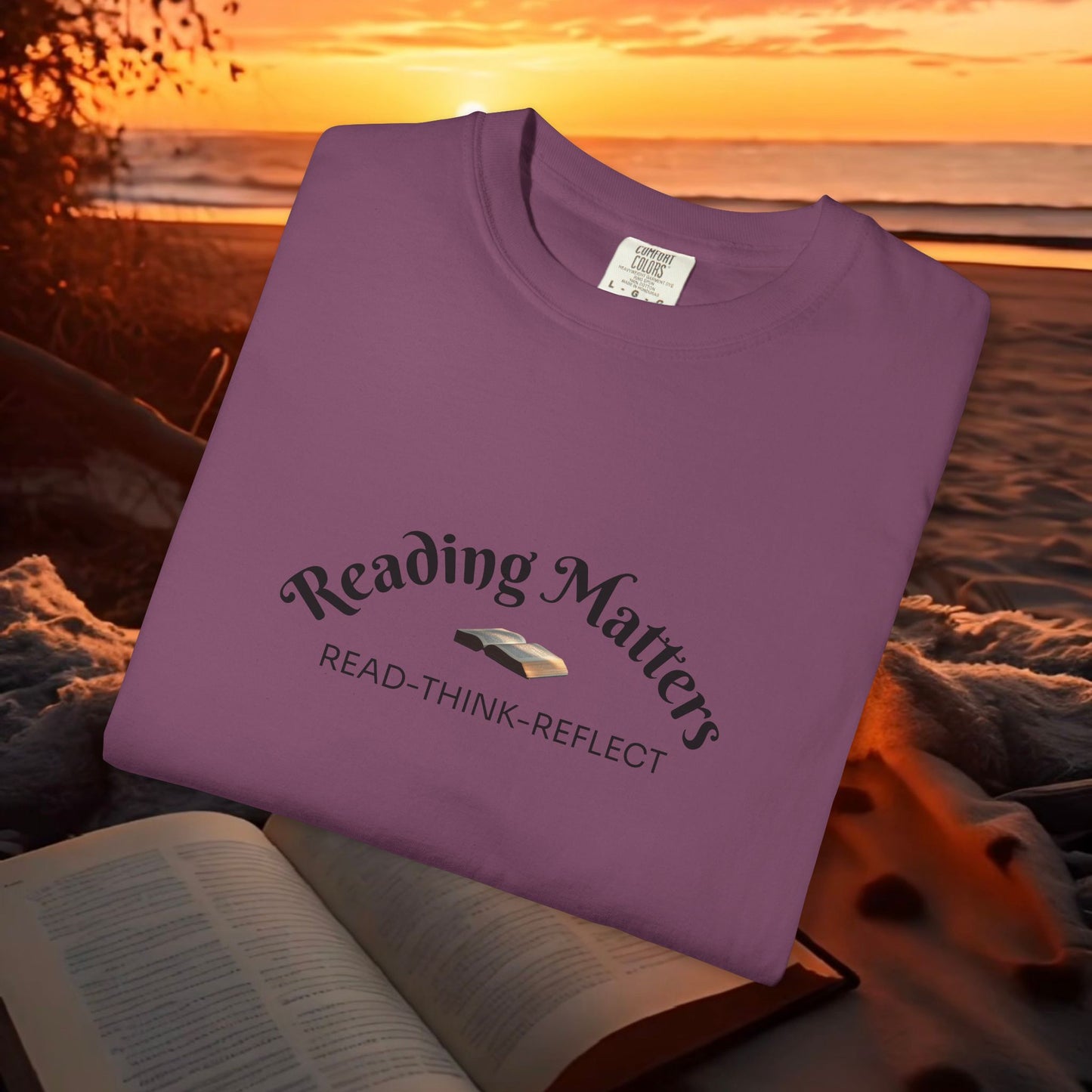 Reading Matters — Read. Think. Reflect. Literary Tee | Parnassus Collection