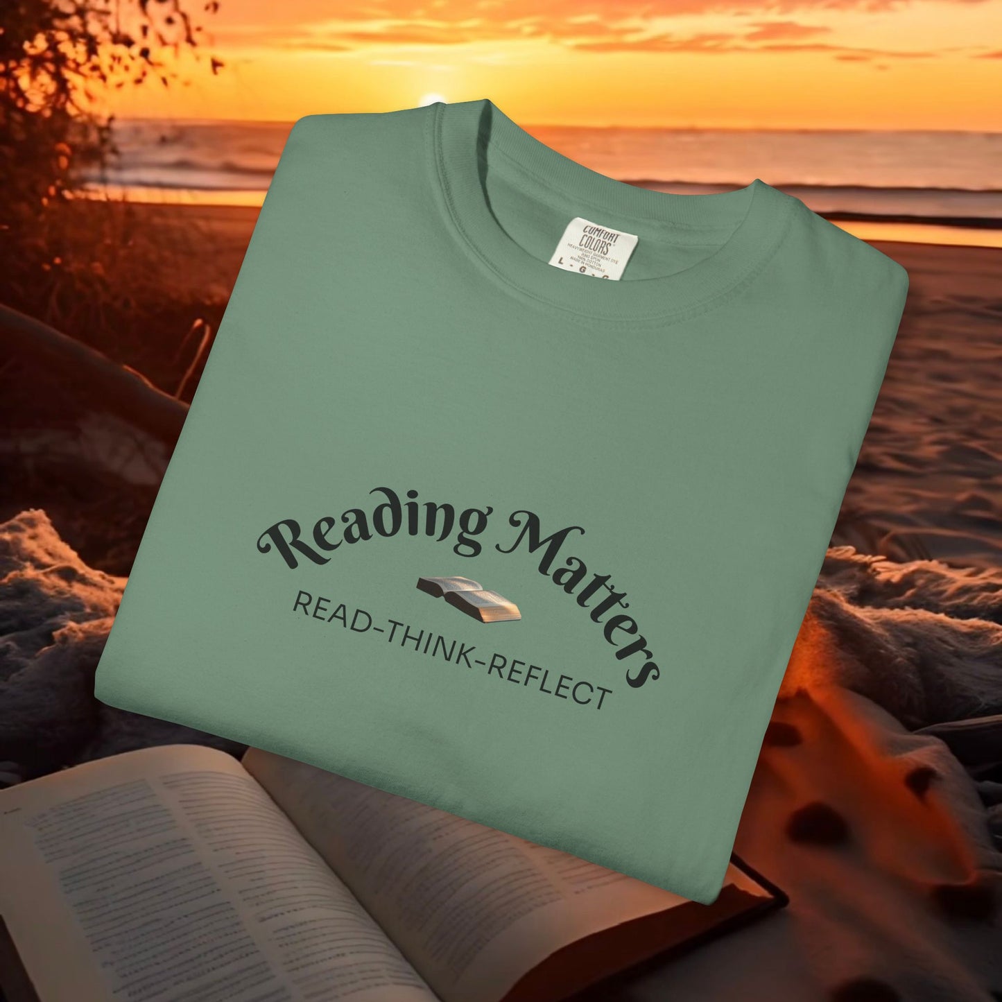 Reading Matters — Read. Think. Reflect. Literary Tee | Parnassus Collection