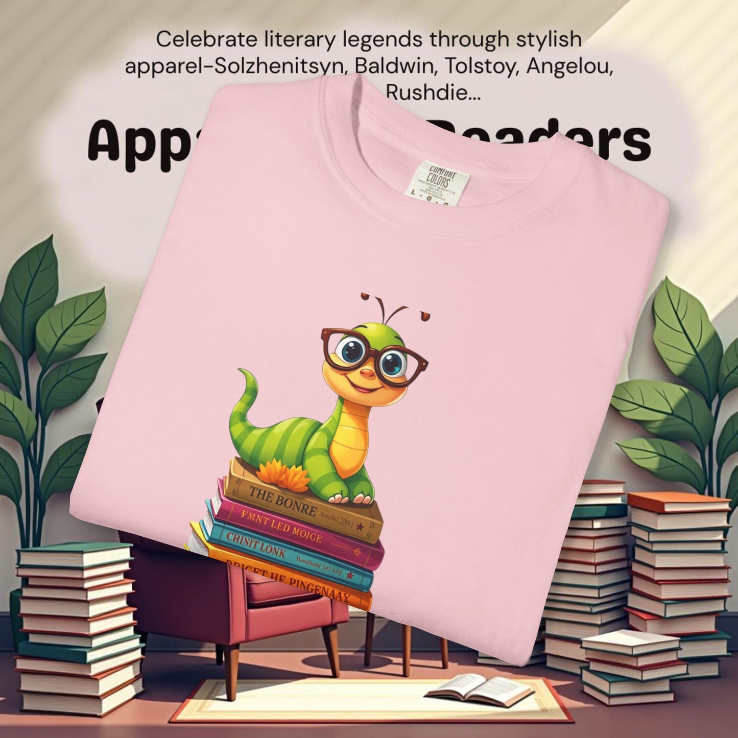 Bookworm on Books Graphic Tee | Parnassus Collection