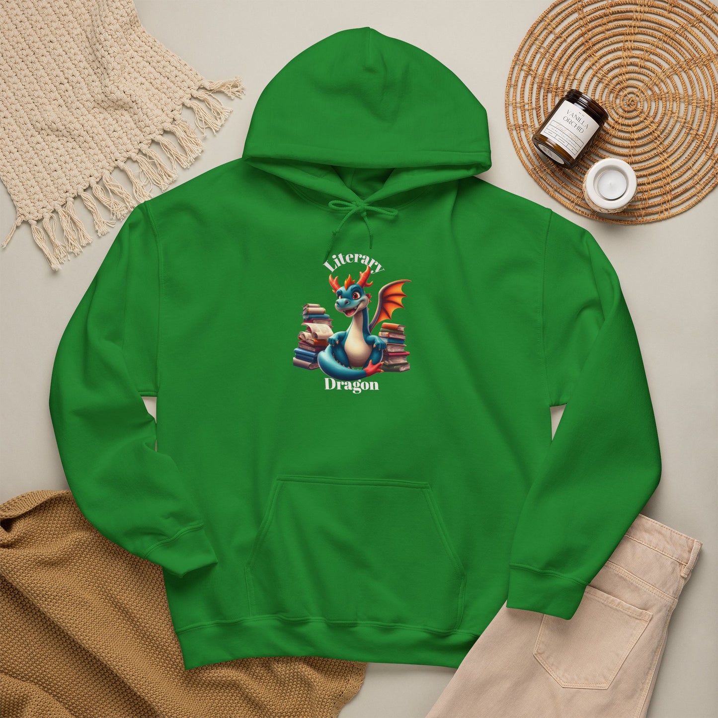I'm A Literary Dragon-Hoodie