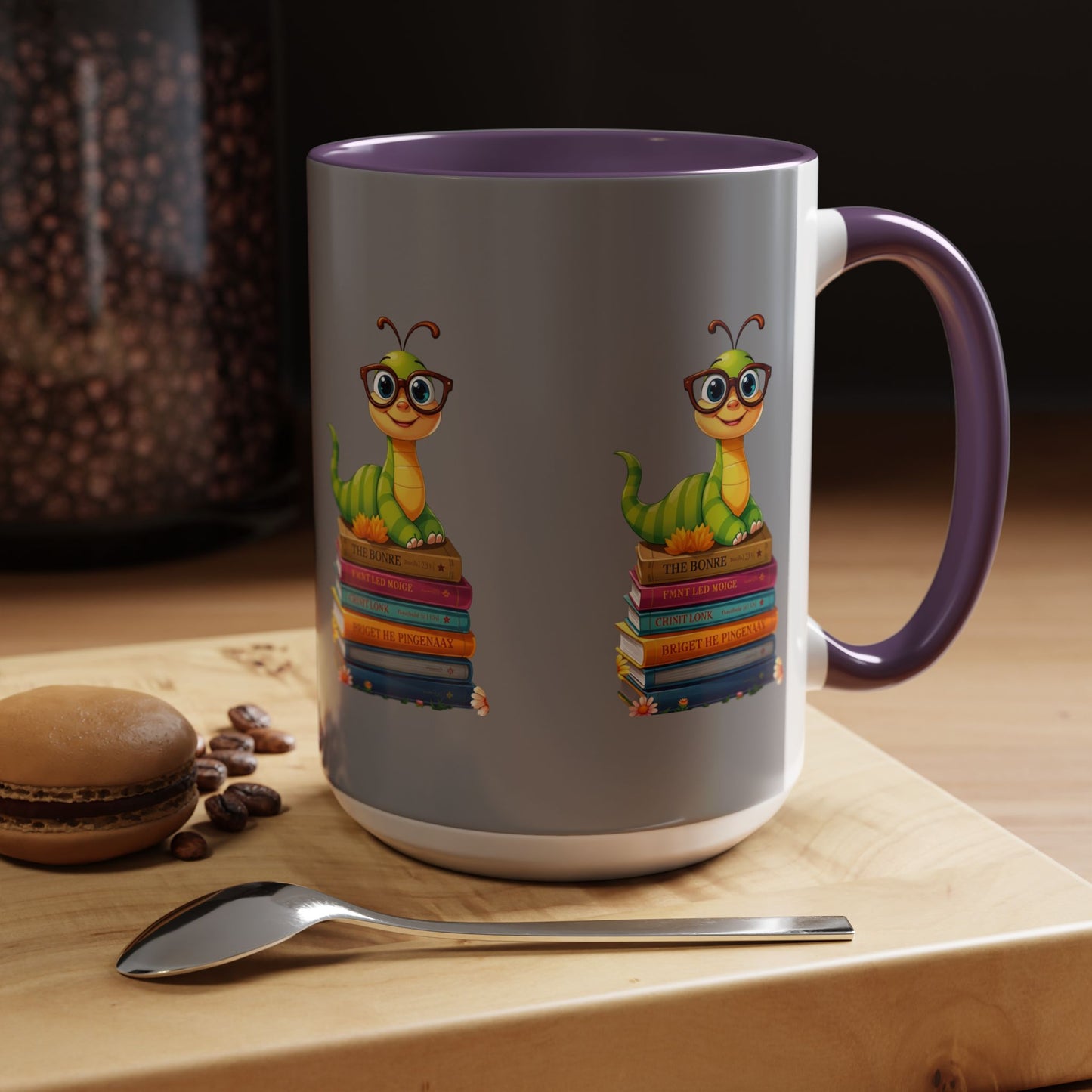 Bookworm on Books Wrap Mug (11 & 15oz) | Parnassus Collection