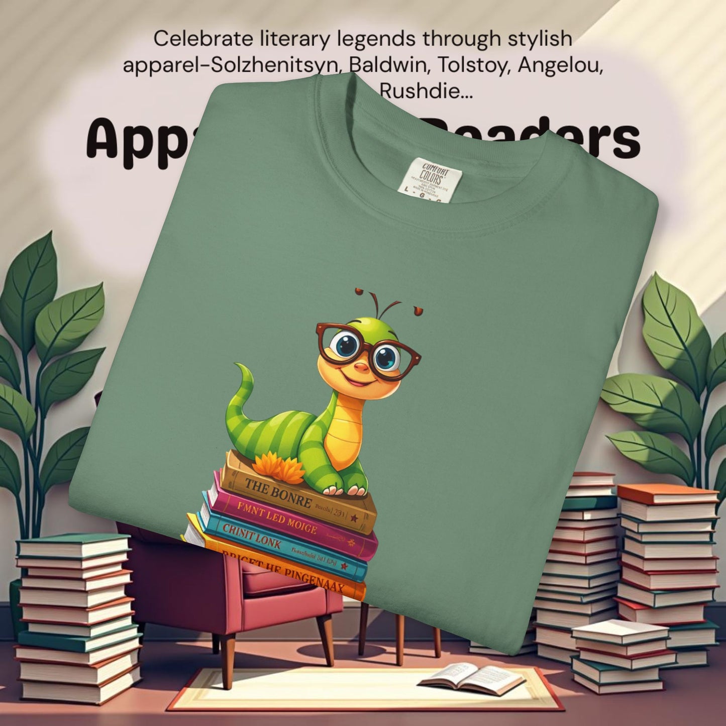 Bookworm on Books Graphic Tee | Parnassus Collection