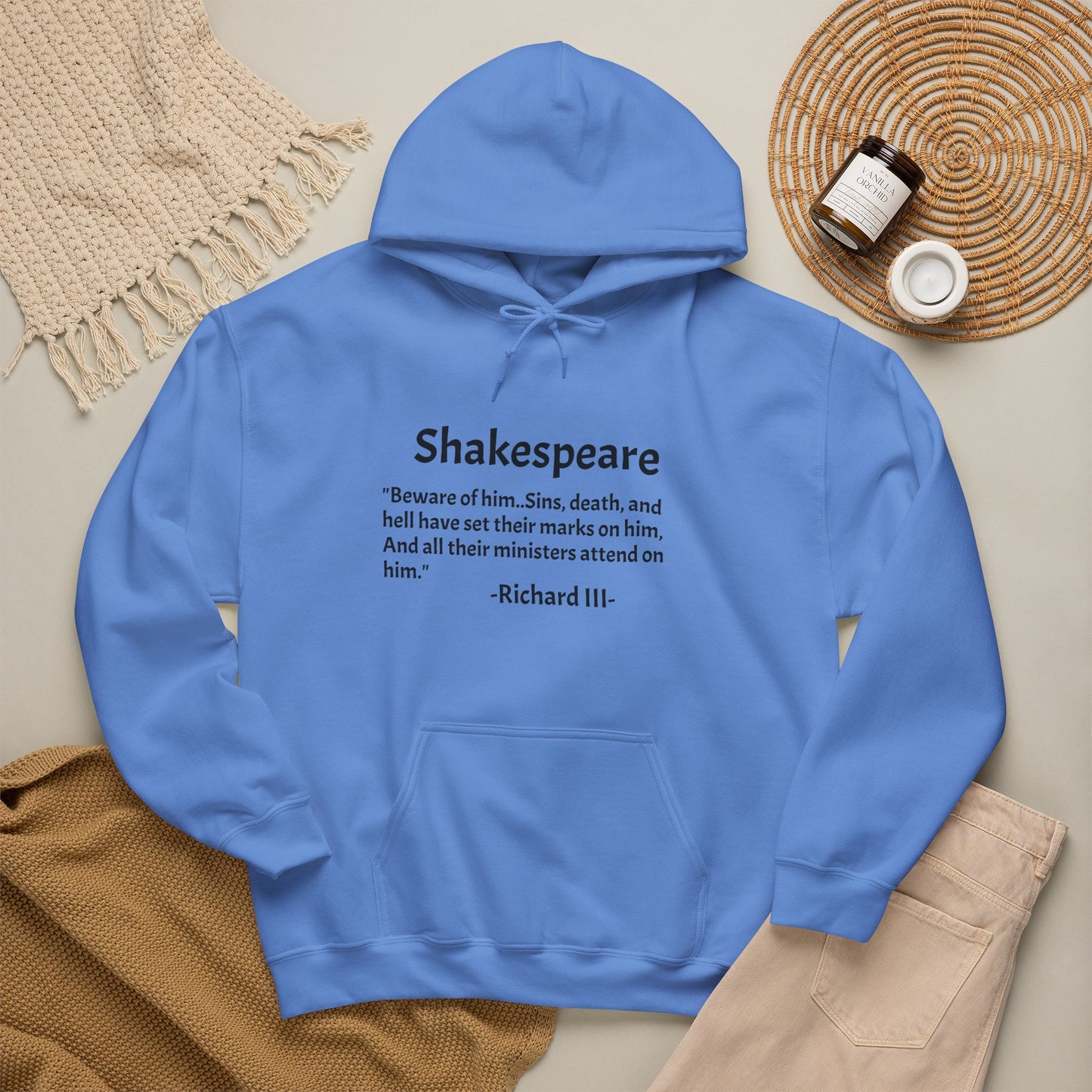 "Beware of Him" — Shakespeare-Richard III--Hoodie | Literary Warning