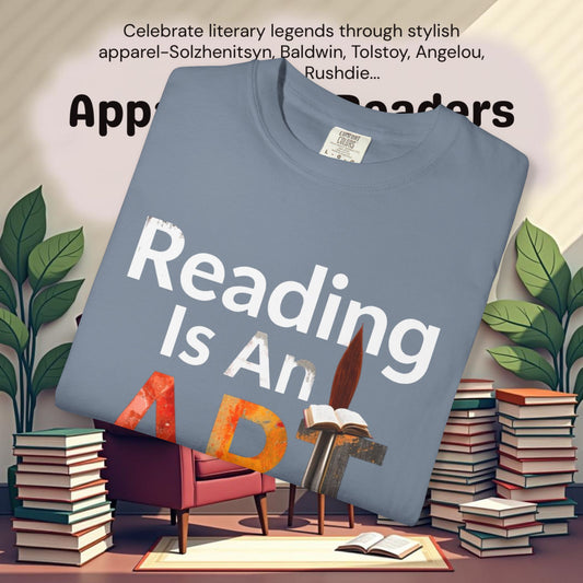 Reading Is An Art Literary Graphic Tee | Parnassus Collection