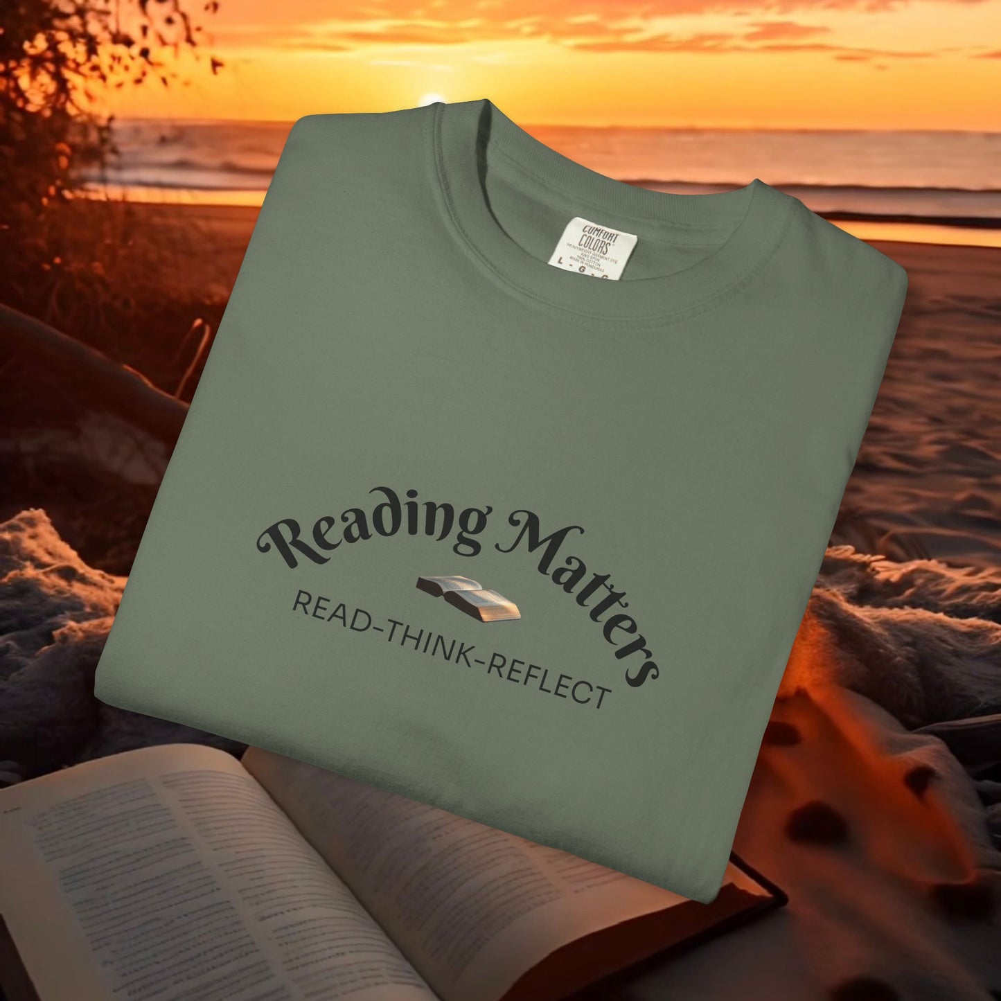 Reading Matters — Read. Think. Reflect. Literary Tee | Parnassus Collection