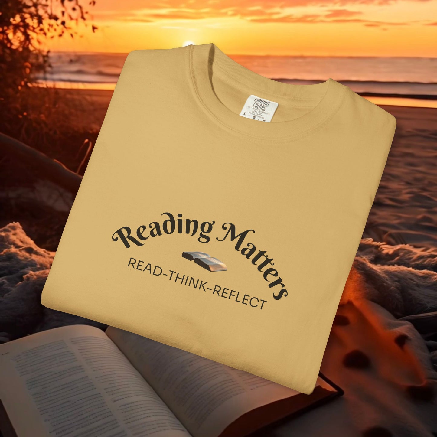 Reading Matters — Read. Think. Reflect. Literary Tee | Parnassus Collection