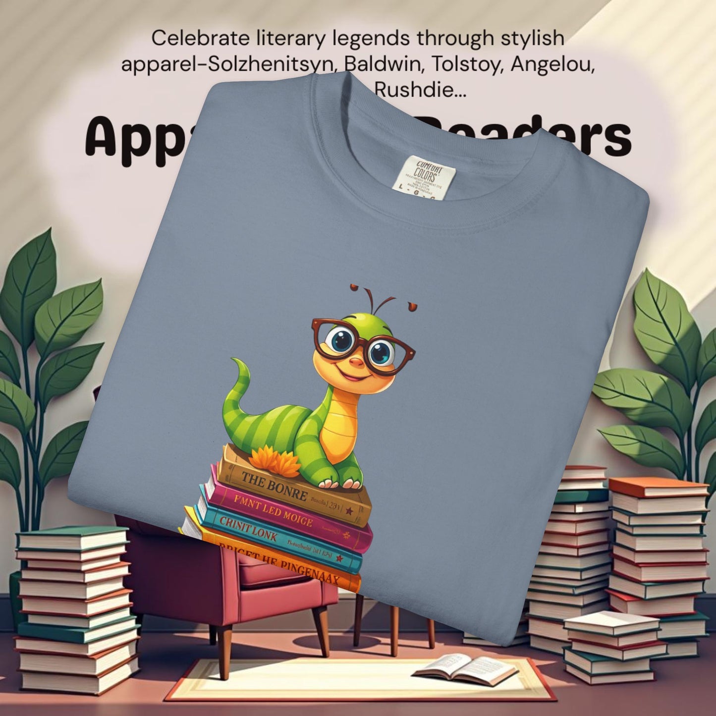 Bookworm on Books Graphic Tee | Parnassus Collection