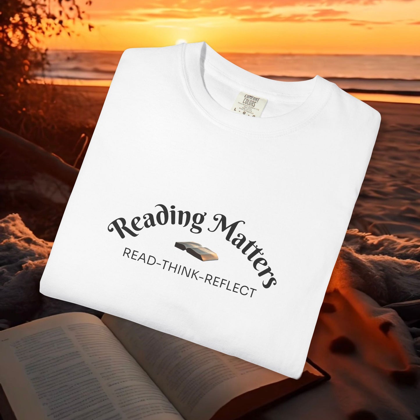 Reading Matters — Read. Think. Reflect. Literary Tee | Parnassus Collection