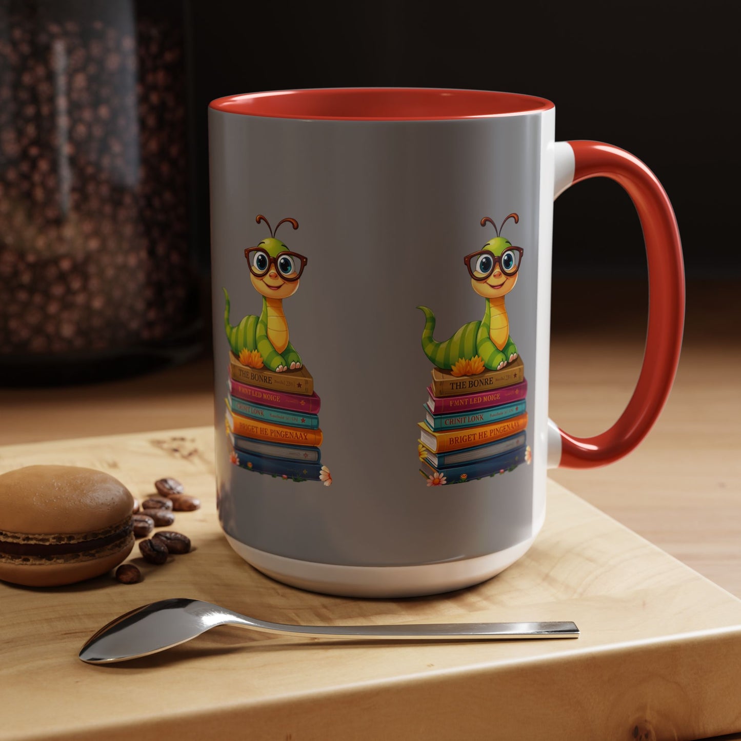 Bookworm on Books Wrap Mug (11 & 15oz) | Parnassus Collection