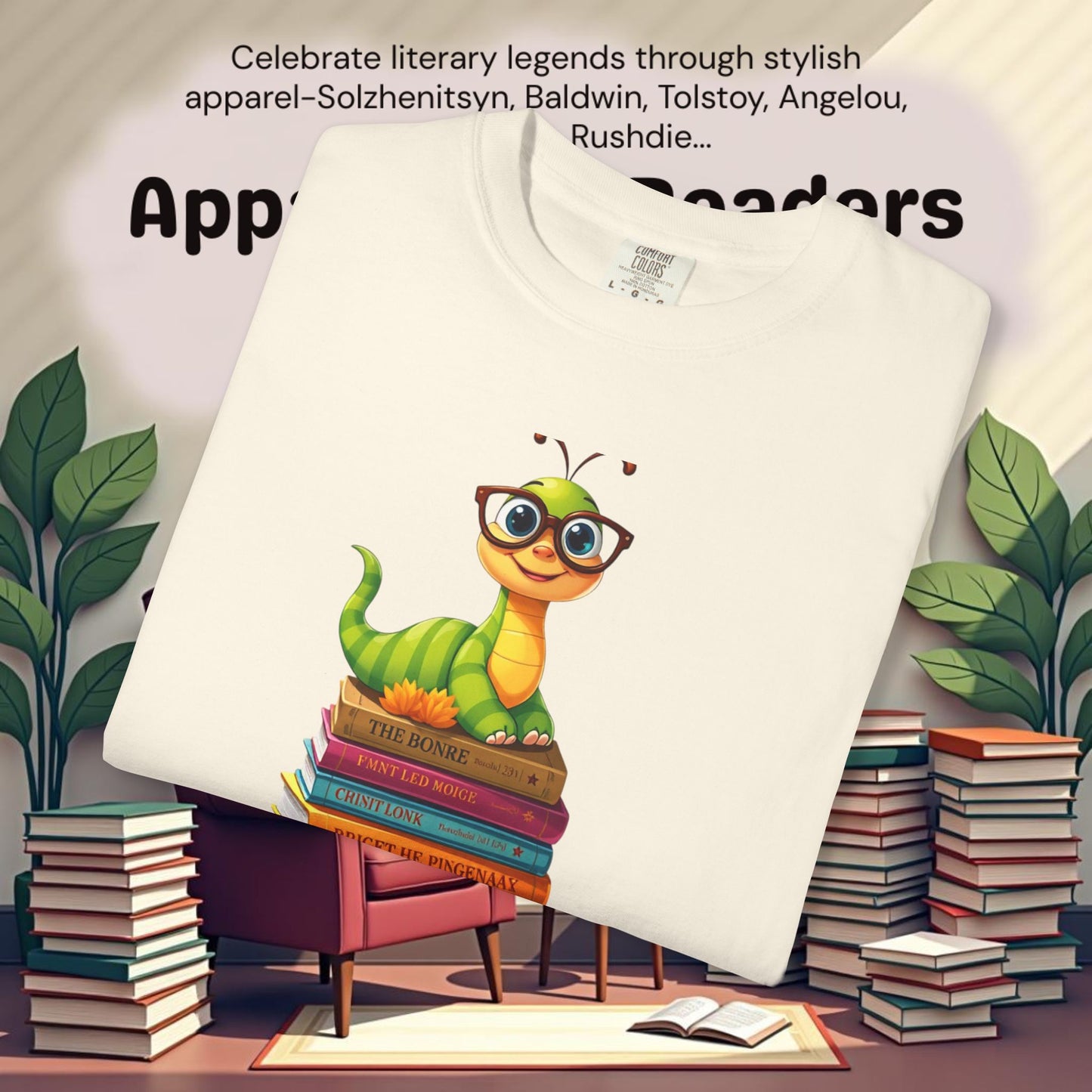 Bookworm on Books Graphic Tee | Parnassus Collection