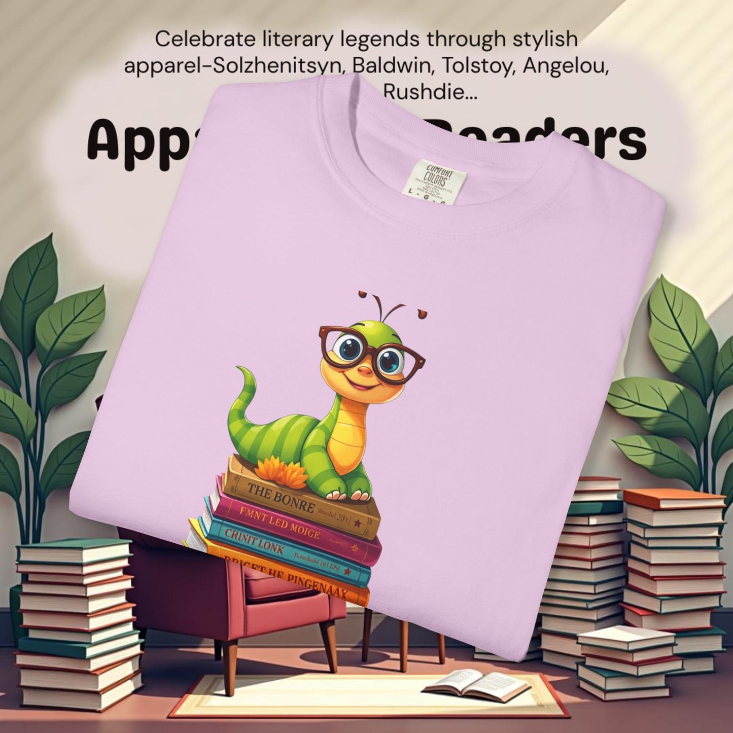 Bookworm on Books Graphic Tee | Parnassus Collection