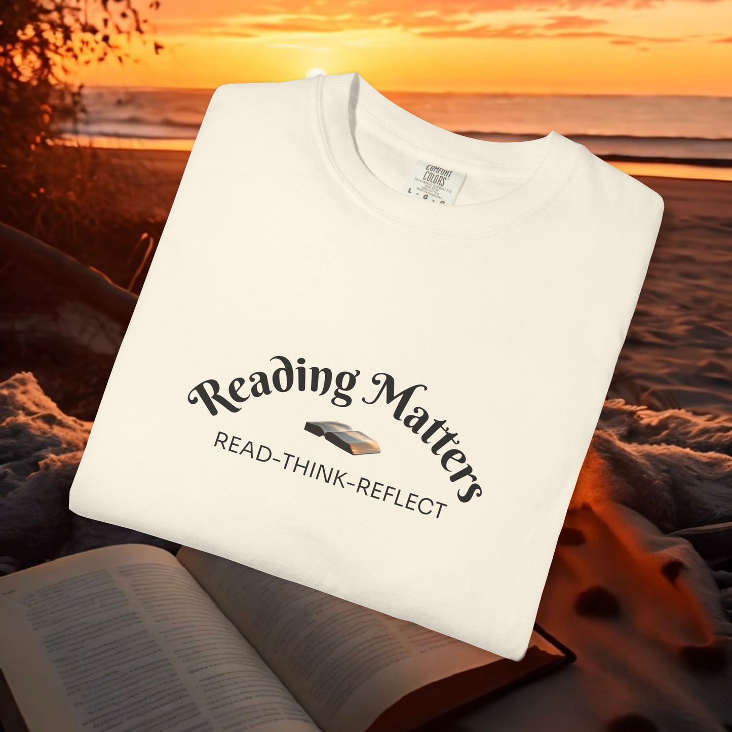 Reading Matters — Read. Think. Reflect. Literary Tee | Parnassus Collection