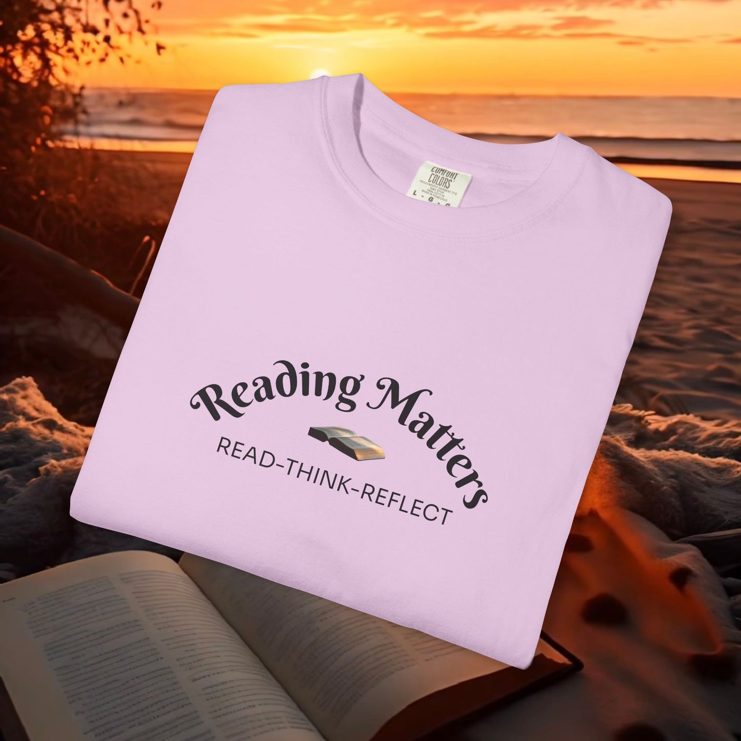 Reading Matters — Read. Think. Reflect. Literary Tee | Parnassus Collection
