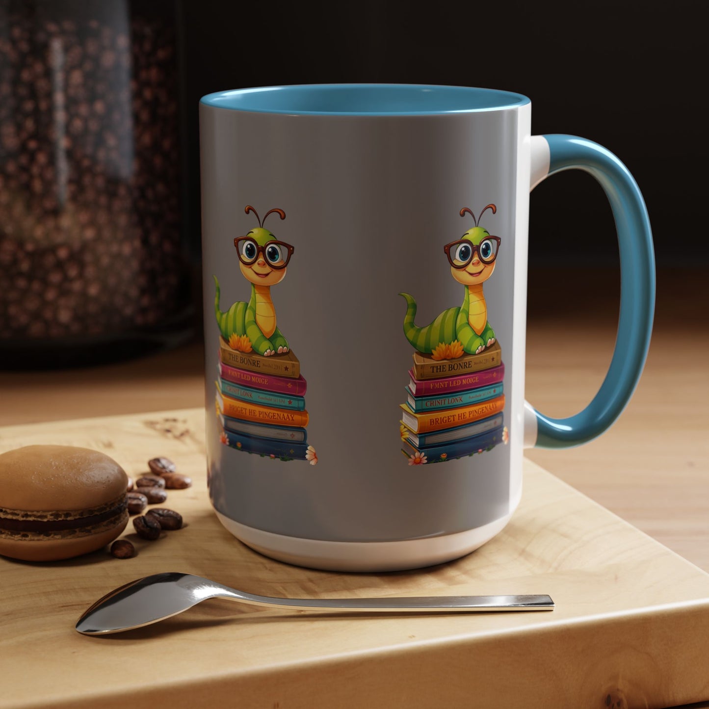 Bookworm on Books Wrap Mug (11 & 15oz) | Parnassus Collection