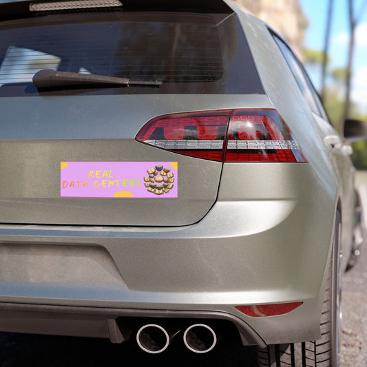Real Data Centers Car Magnet — Book Lover Bumper Magnet for Readers, Librarians & Educators