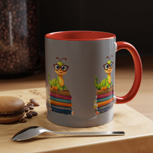 Bookworm on Books Wrap Mug (11 & 15oz) | Parnassus Collection