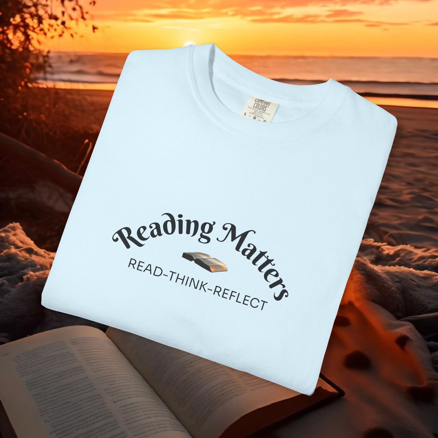 Reading Matters — Read. Think. Reflect. Literary Tee | Parnassus Collection