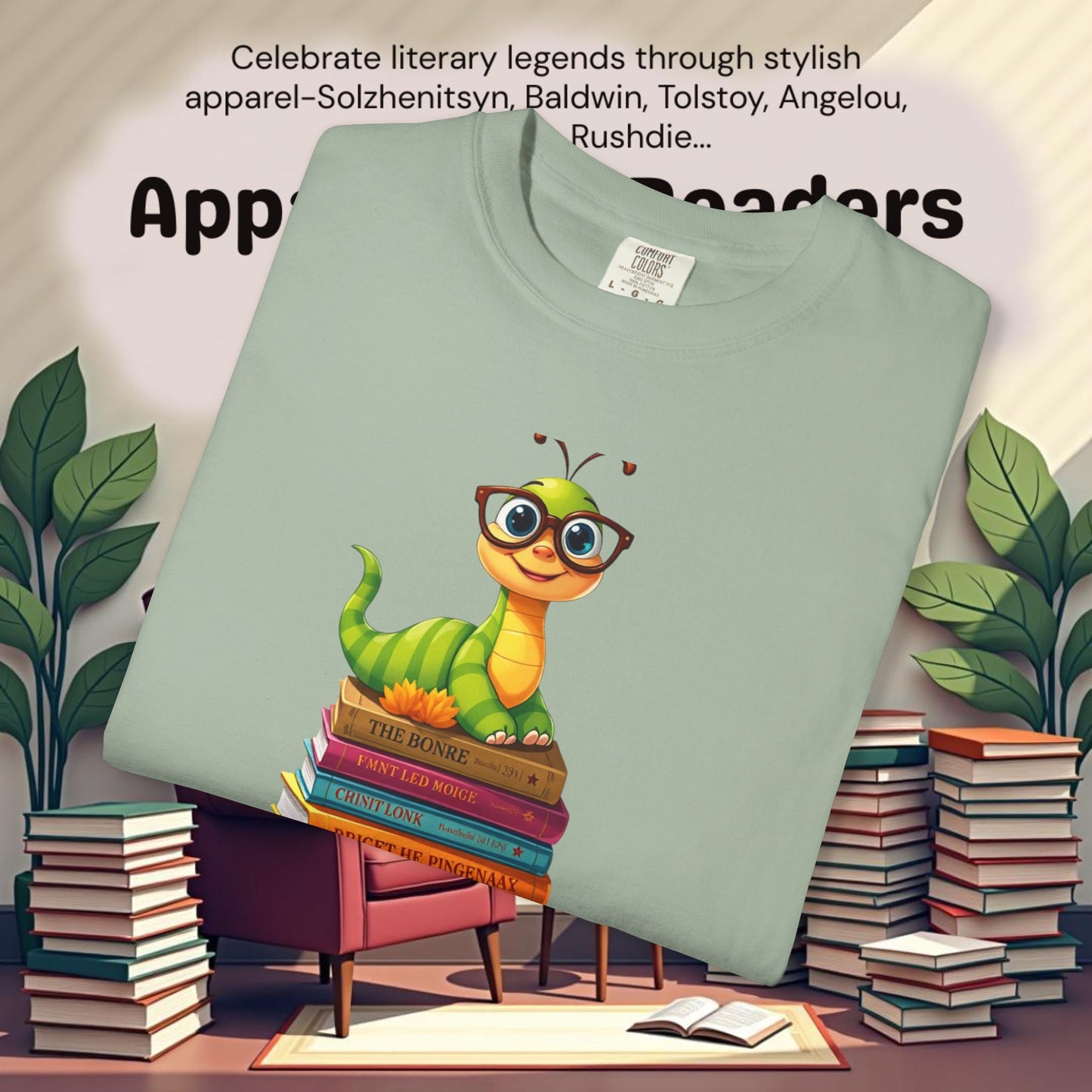 Bookworm on Books Graphic Tee | Parnassus Collection