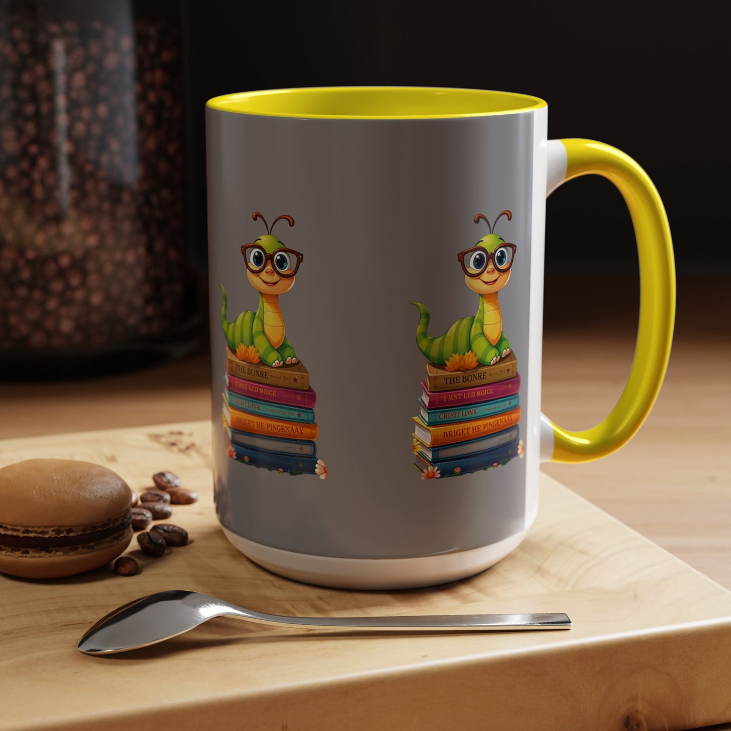 Bookworm on Books Wrap Mug (11 & 15oz) | Parnassus Collection
