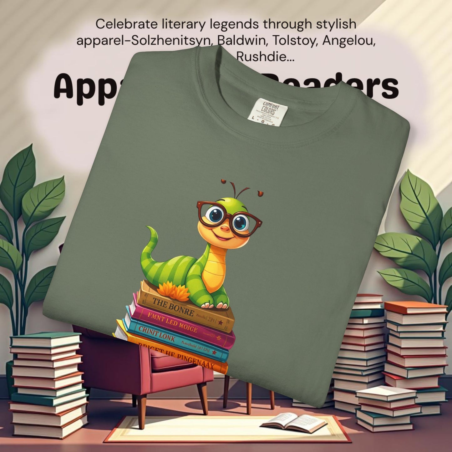 Bookworm on Books Graphic Tee | Parnassus Collection