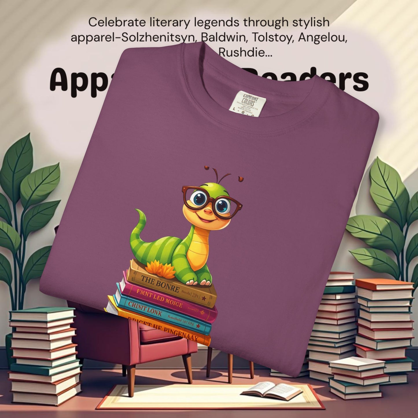 Bookworm on Books Graphic Tee | Parnassus Collection