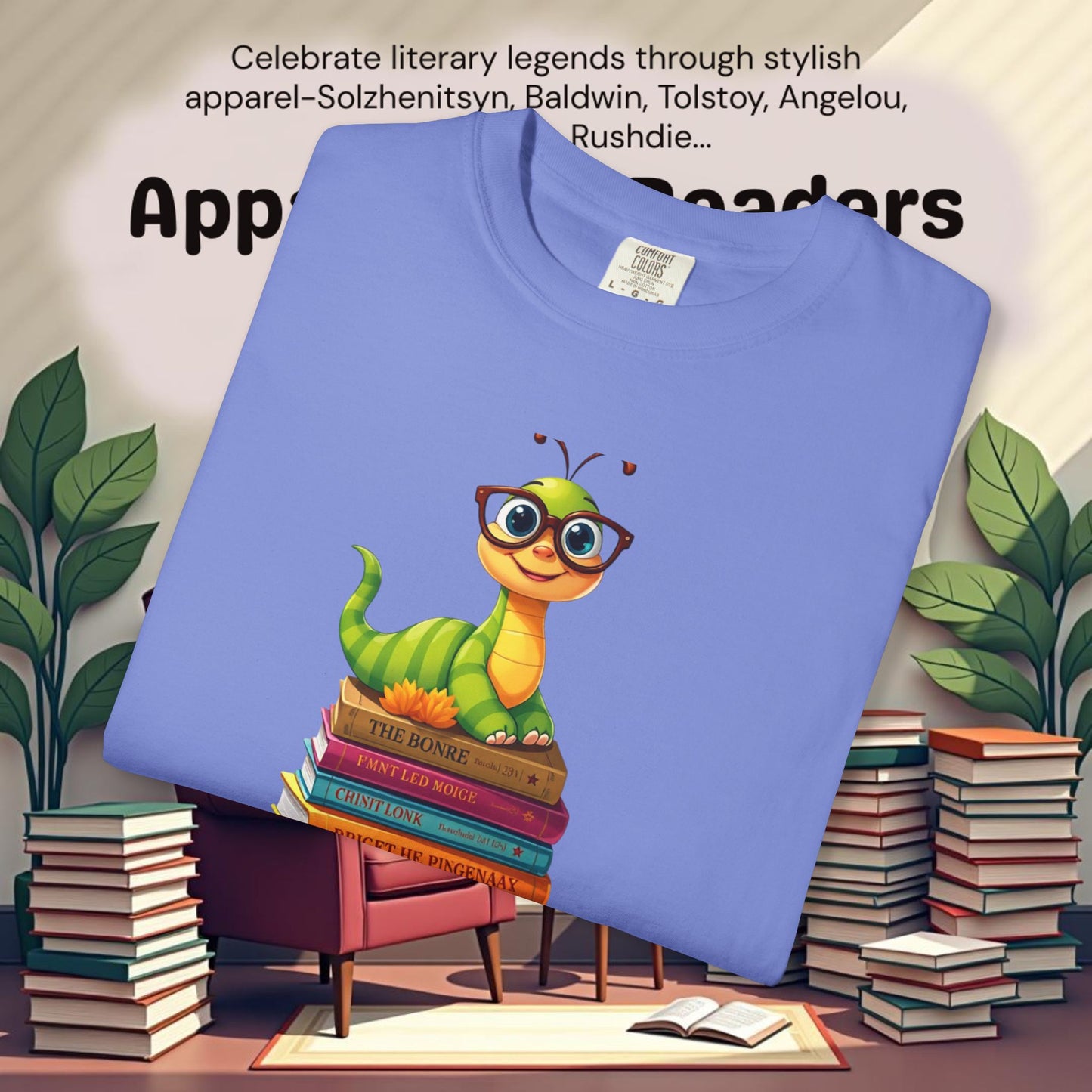 Bookworm on Books Graphic Tee | Parnassus Collection