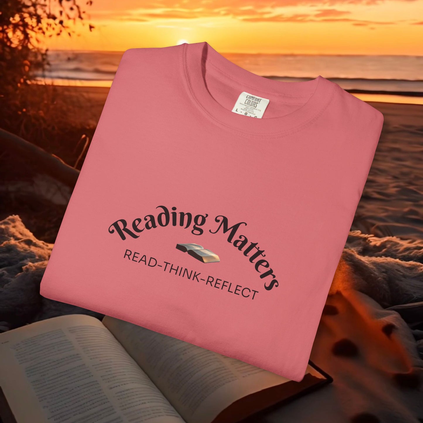 Reading Matters — Read. Think. Reflect. Literary Tee | Parnassus Collection