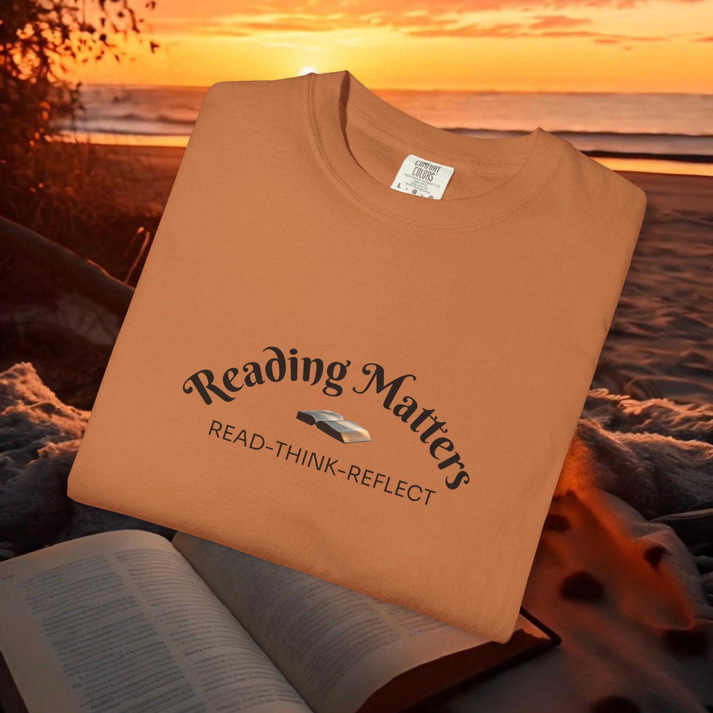 Reading Matters — Read. Think. Reflect. Literary Tee | Parnassus Collection
