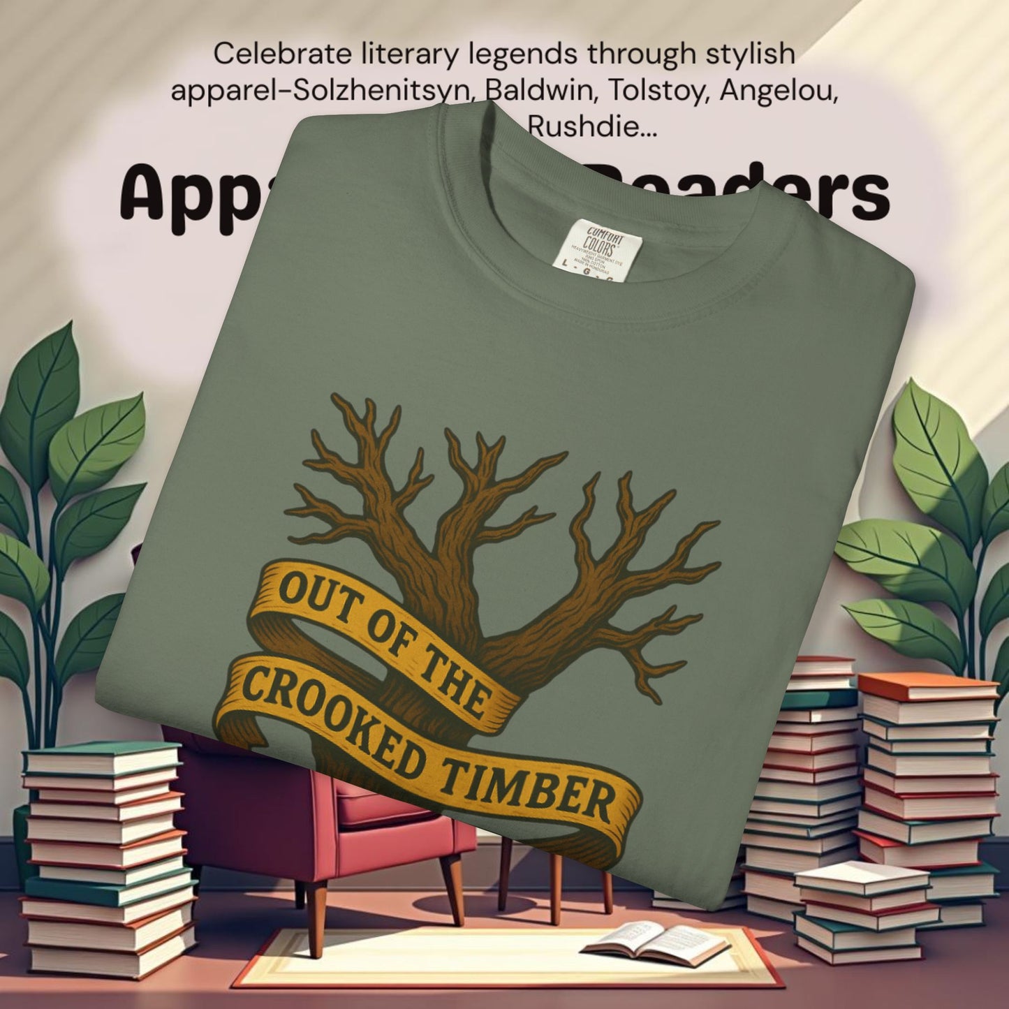 Out of the Crooked Timber of Humanity Literary Tee | Parnassus Collection