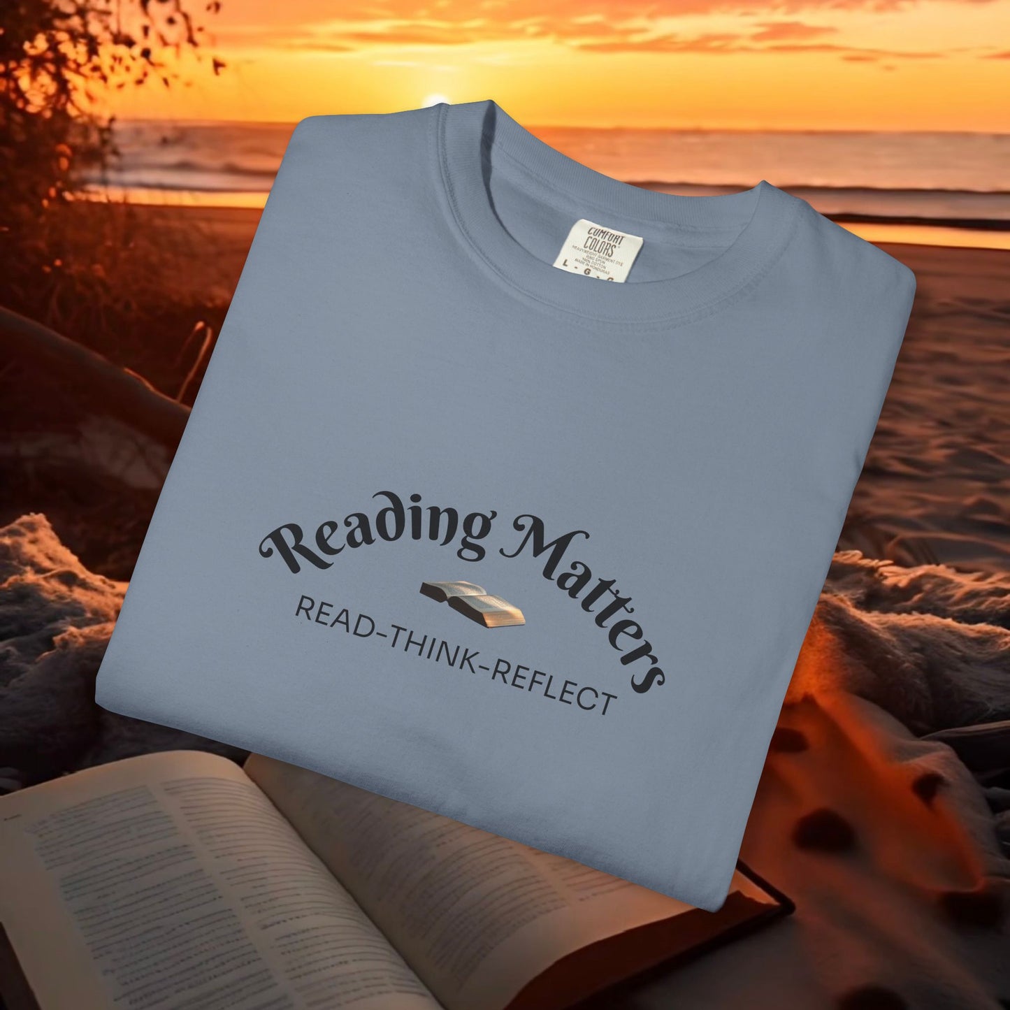 Reading Matters — Read. Think. Reflect. Literary Tee | Parnassus Collection