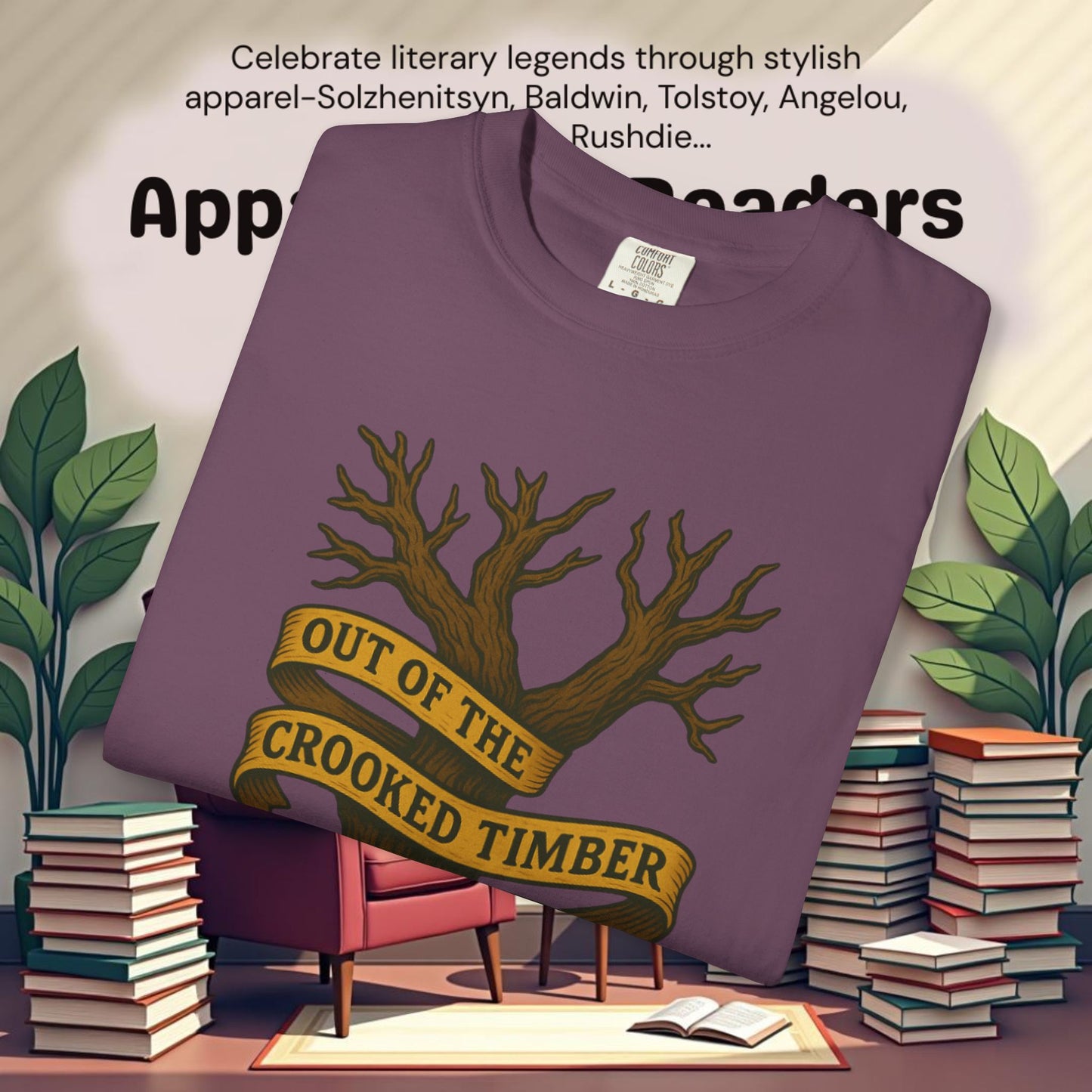 Out of the Crooked Timber of Humanity Literary Tee | Parnassus Collection