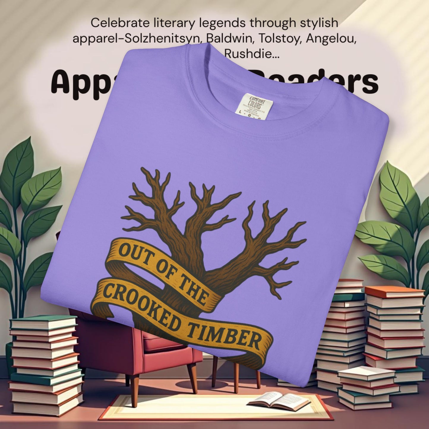 Out of the Crooked Timber of Humanity Literary Tee | Parnassus Collection