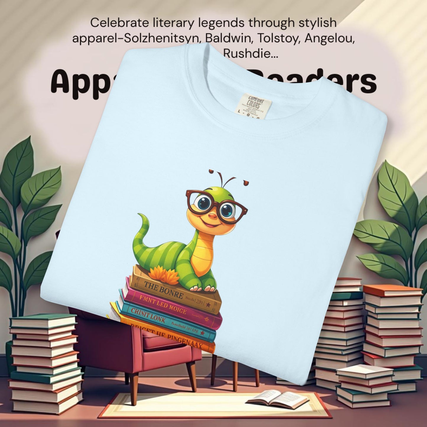 Bookworm on Books Graphic Tee | Parnassus Collection