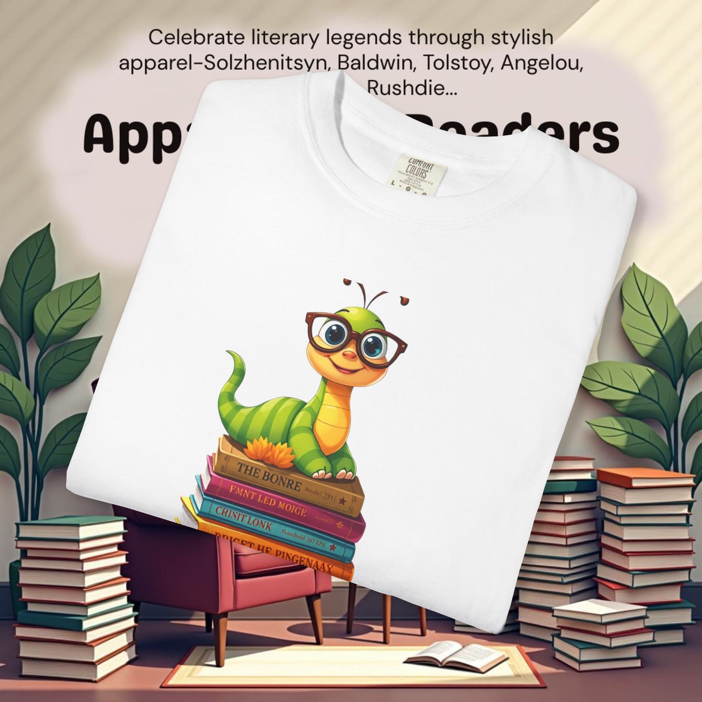 Bookworm on Books Graphic Tee | Parnassus Collection