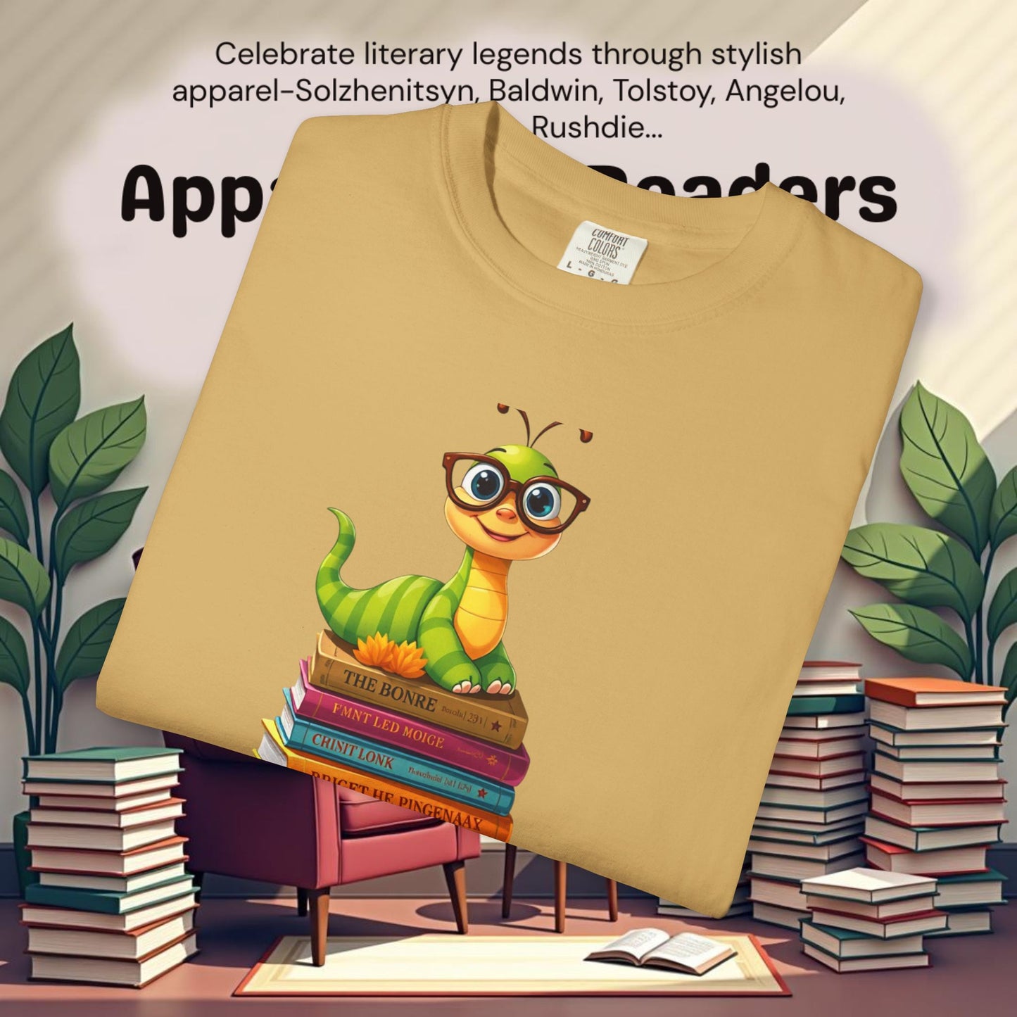 Bookworm on Books Graphic Tee | Parnassus Collection