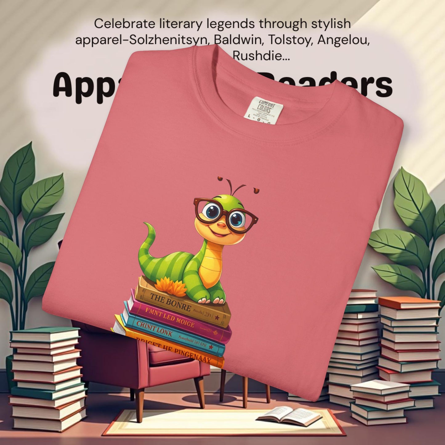 Bookworm on Books Graphic Tee | Parnassus Collection