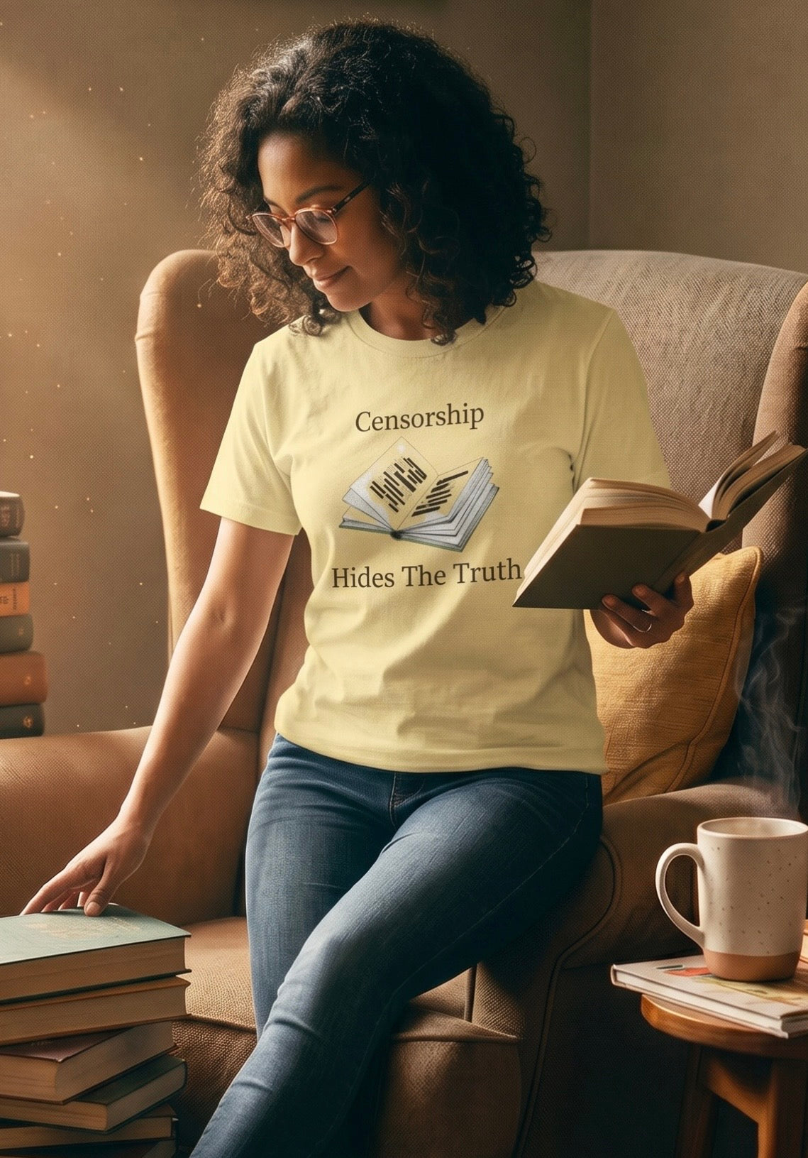 Censorship Hides The Truth Literary Graphic Tee | Parnassus Collection