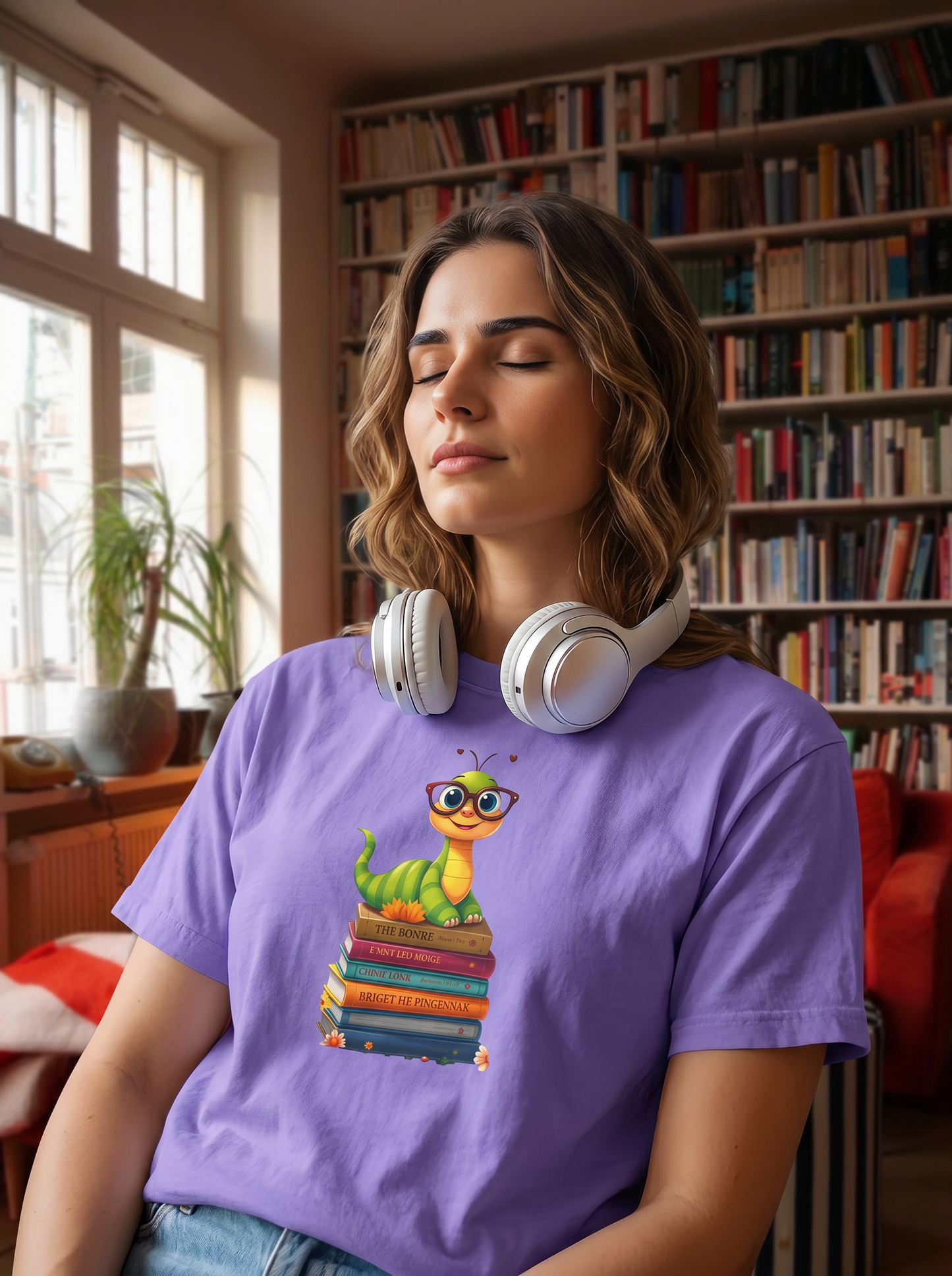 Bookworm on Books Graphic Tee | Parnassus Collection