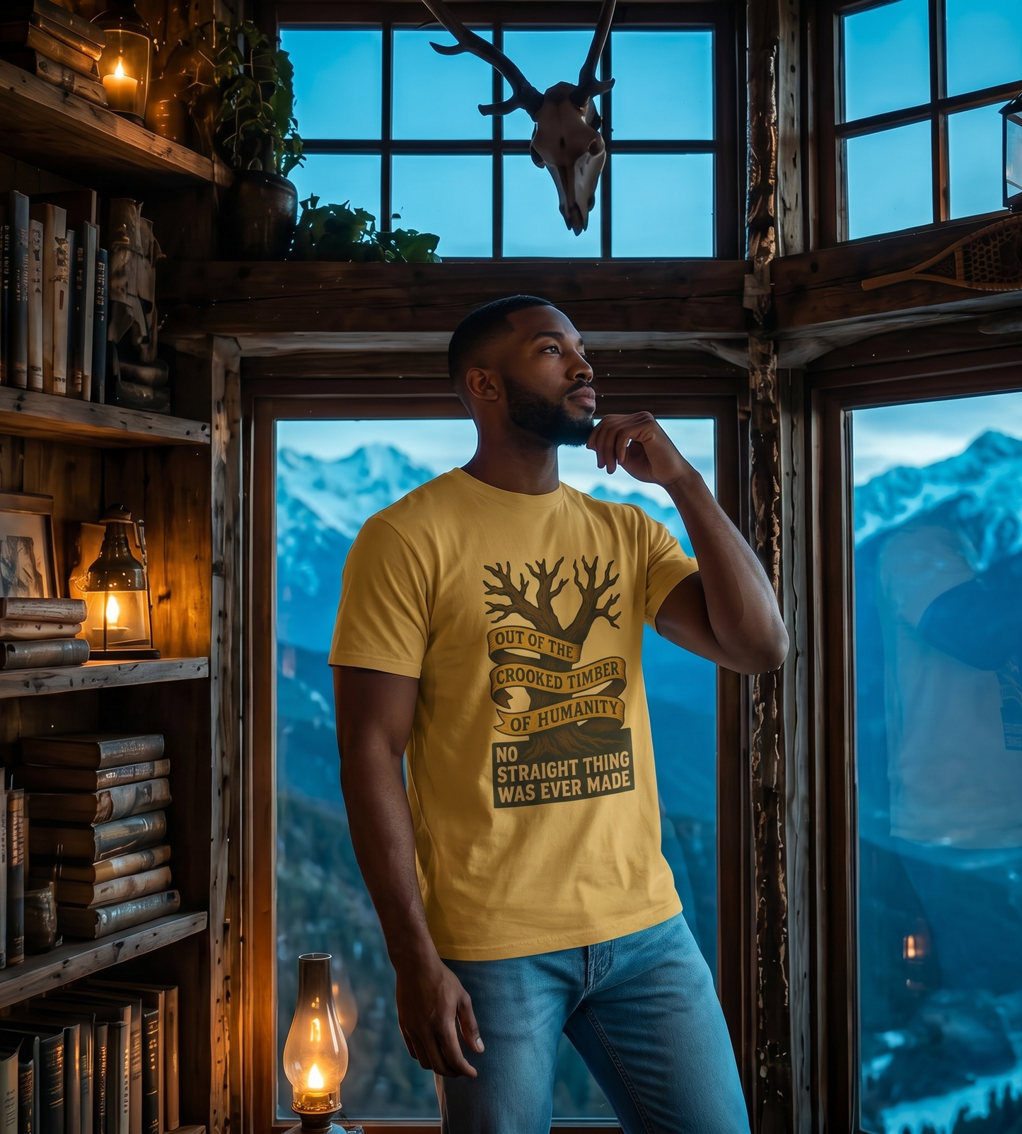 Out of the Crooked Timber of Humanity Literary Tee | Parnassus Collection