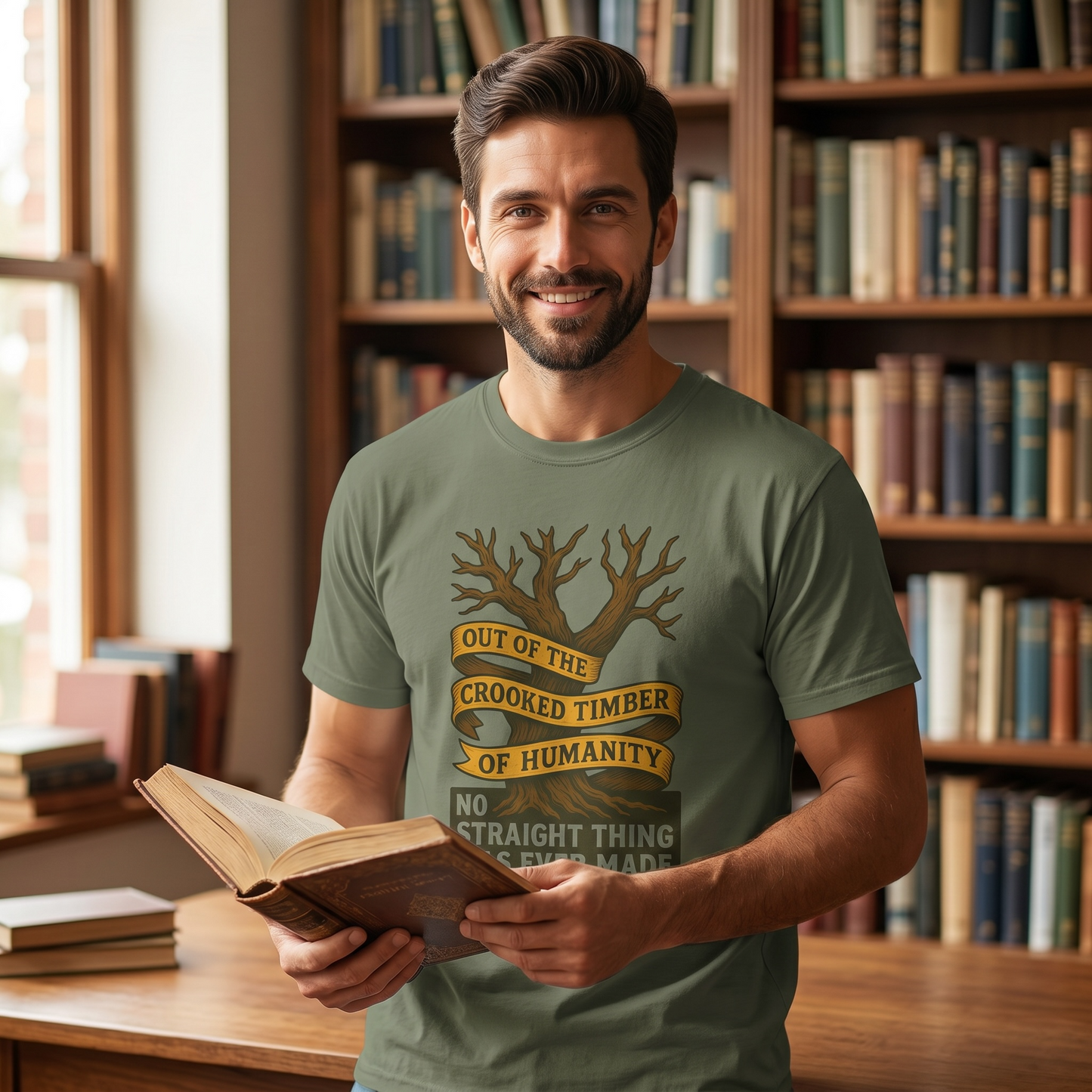 Out of the Crooked Timber of Humanity Literary Tee | Parnassus Collection