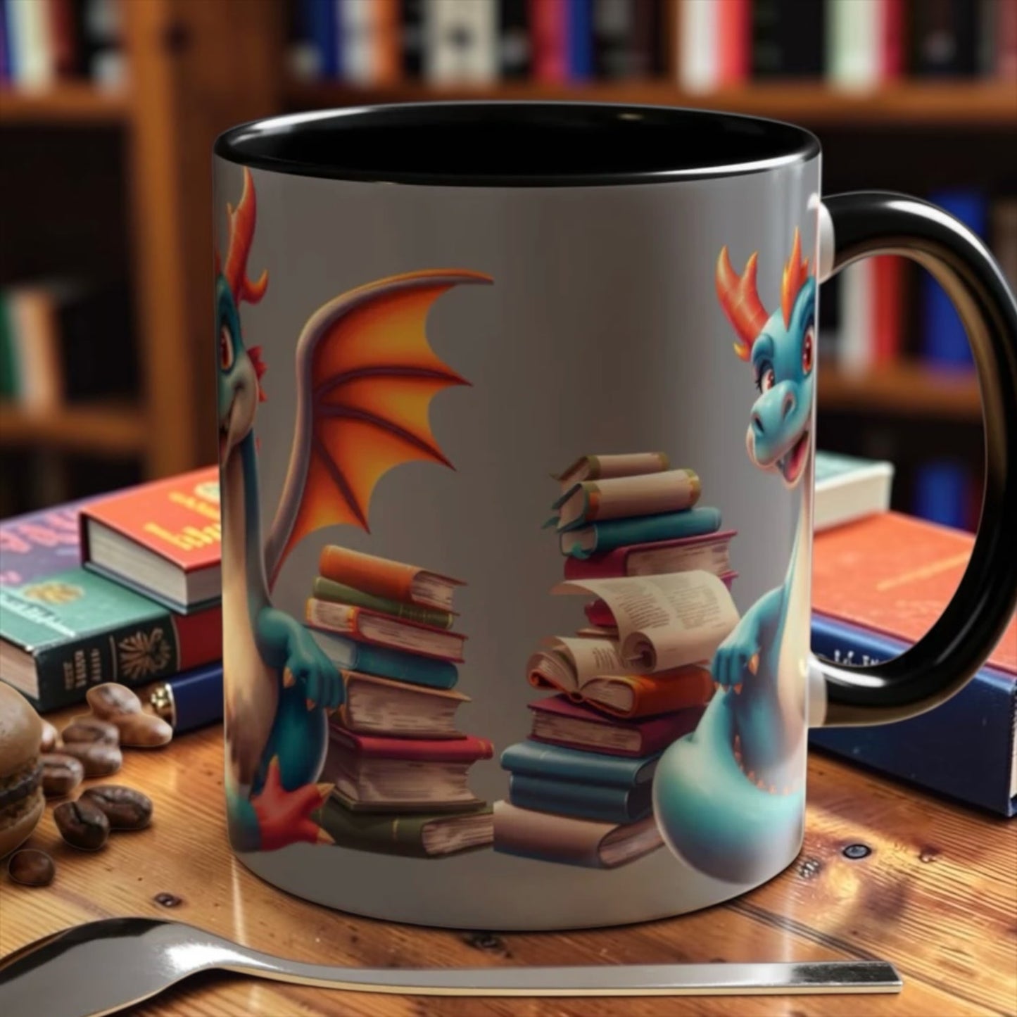 I'm a Literary Dragon Wrap Mug (11 & 15oz)  | Parnassus Collection